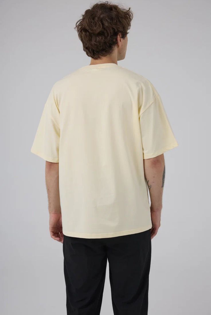 Drop Shoulder Beige Oversized T-Shirt | Soft Cotton Jersey Tee