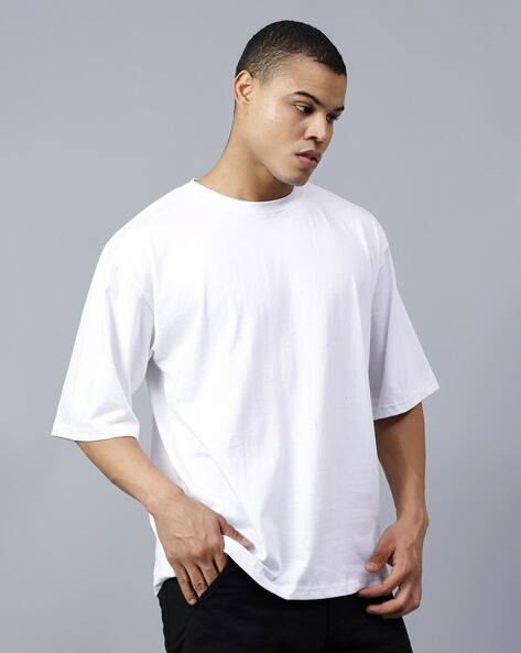 Drop Shoulder Oversized T-Shirt | Soft Cotton Jersey Tee