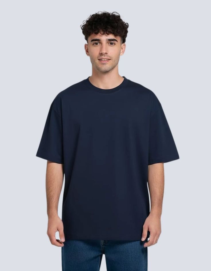 Drop Shoulder Oversized T-Shirt | Soft Cotton Jersey Tee