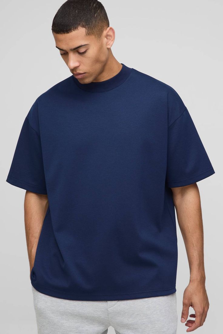 Drop Shoulder Oversized T-Shirt | Soft Cotton Jersey Tee