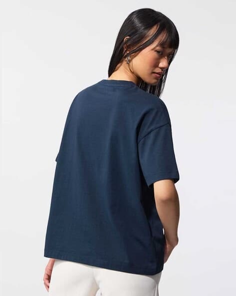 Drop Shoulder Oversized T-Shirt | Soft Cotton Jersey Tee