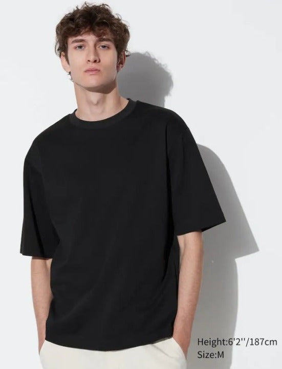 Drop Shoulder Oversized T-Shirt | Soft Cotton Jersey Tee